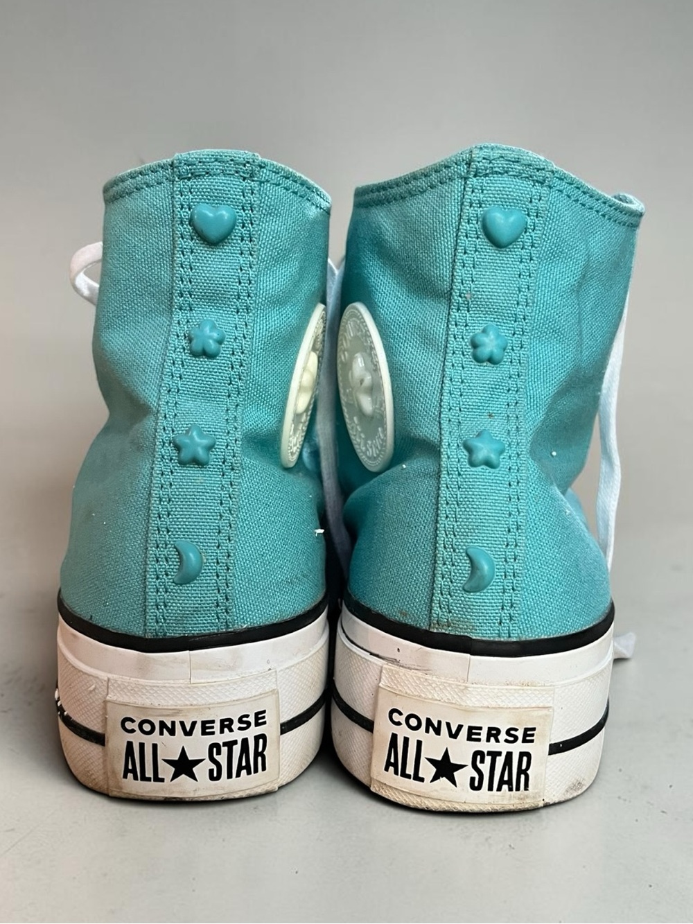 Converse Chuck Taylor All Star Lift Platform Stars Ocean Drip Size 8 - Picture 5 of 11